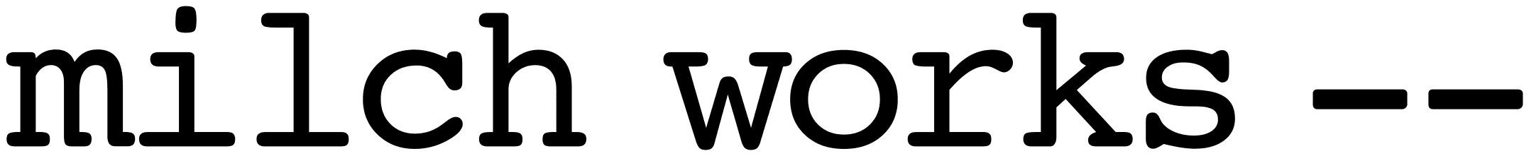 Milch Works logo